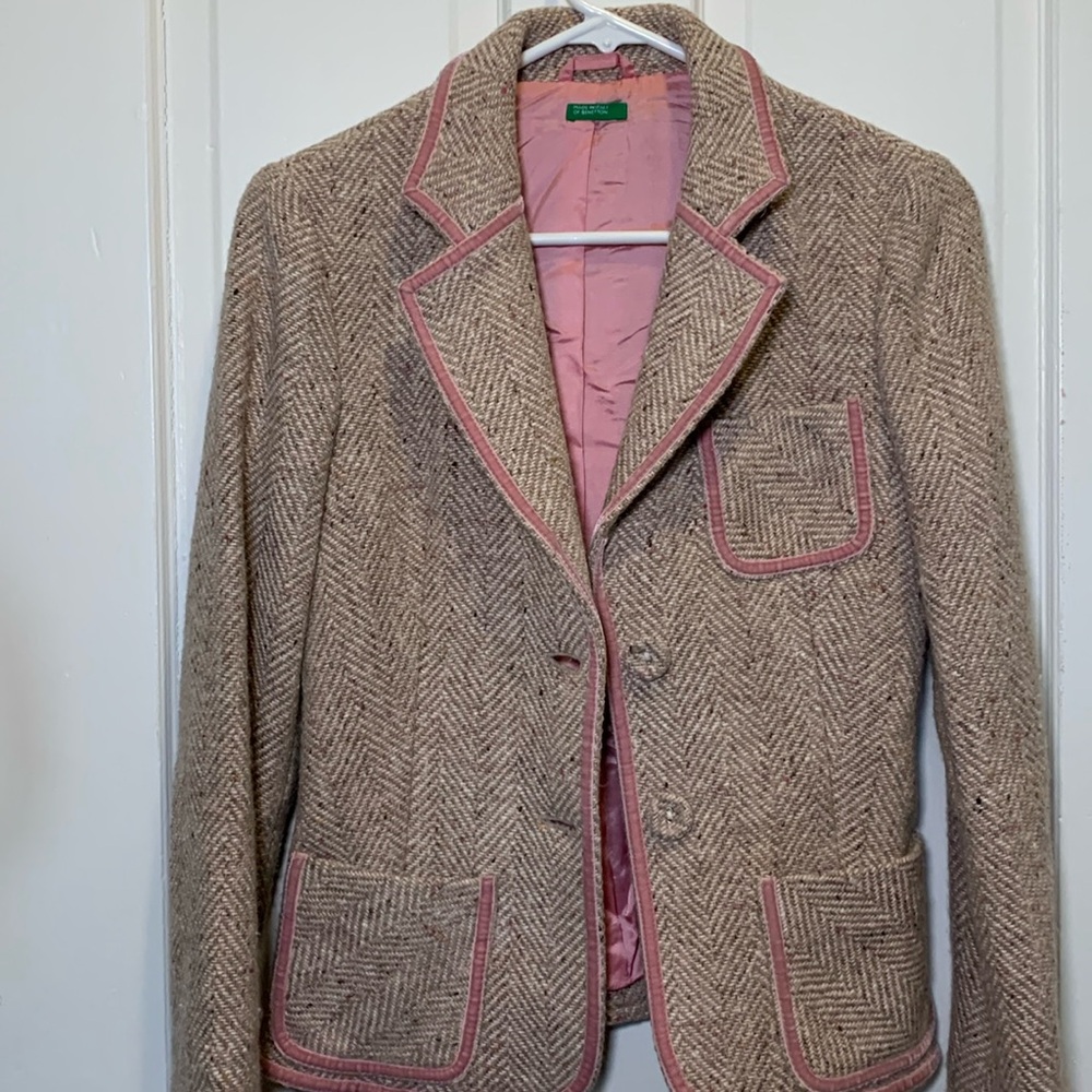 Made in Italy of Benetton Wool Blazer